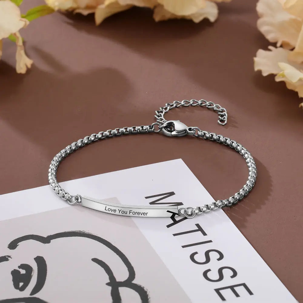 Engraving Stainless Steel Bracelet - Memoriex