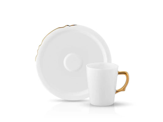 Eser-i Istanbul Coffee Cup and Saucer - Gold - 90 cc-0