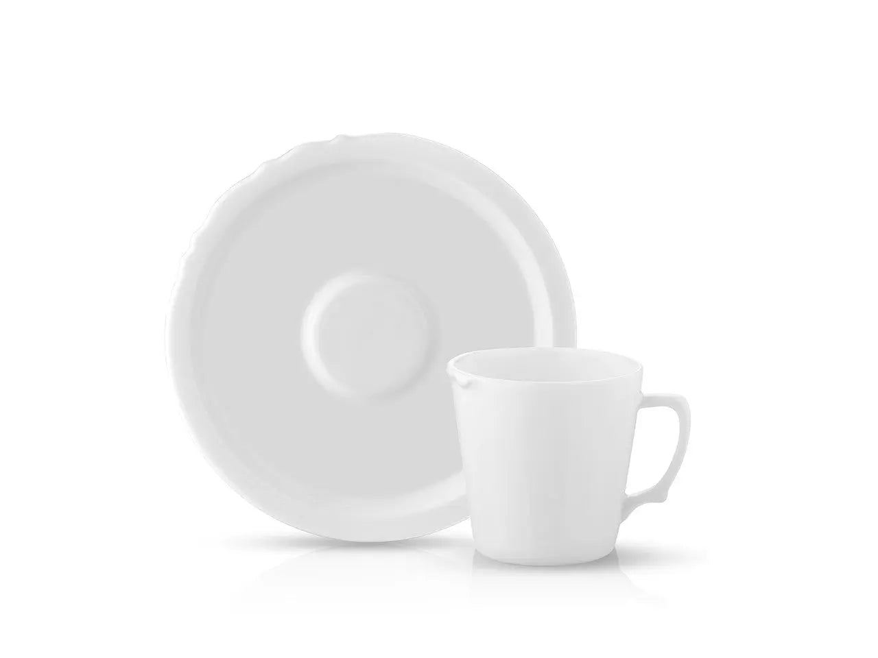 Eser-i Istanbul Tea Cup and Saucer - White - 230 cc-0