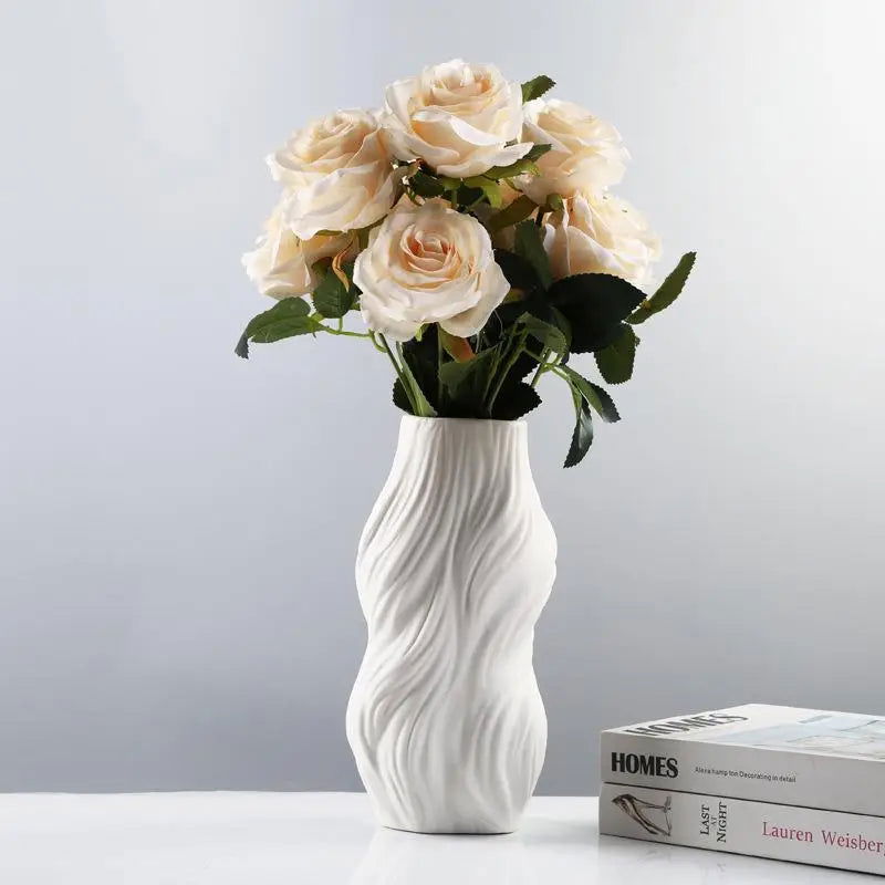 Ethereal Wave Vase Ceramic-3