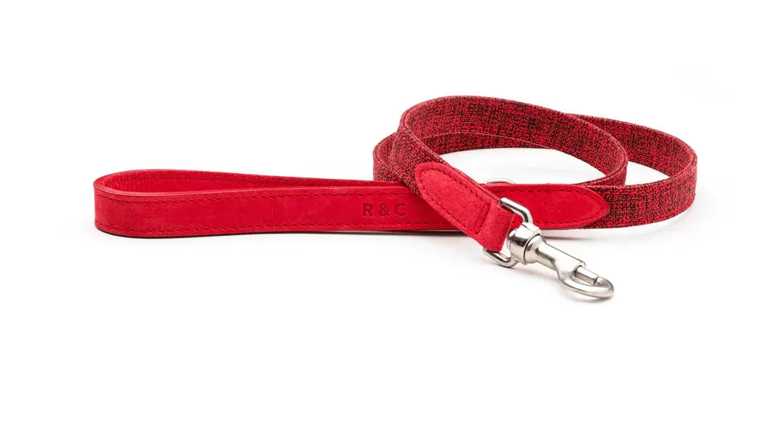 “Etna” Fabric & Leather Dog Lead – by Ralph & Co - Memoriex