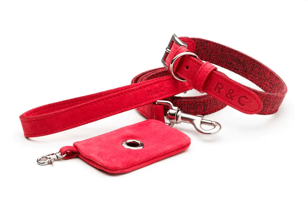 “Etna” Fabric & Leather Dog Lead – by Ralph & Co - Memoriex