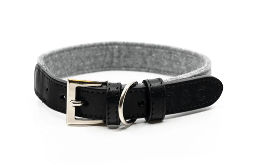 “Eton” Fabric & Leather Dog Collar – by Ralph & Co - Memoriex