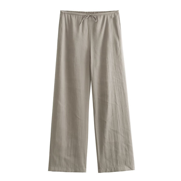 European And American Style Double Breasted Vertical Coat High Waist Straight-leg Pants - Memoriex 