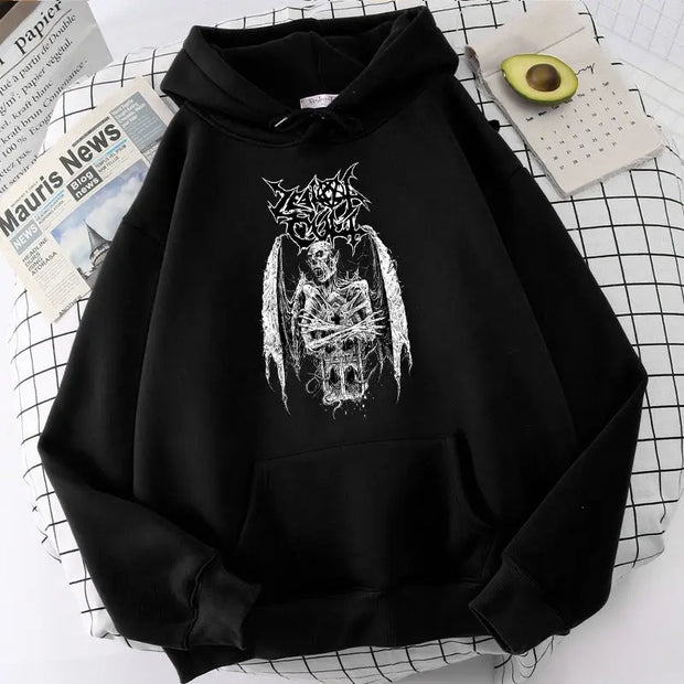 European and American Dark Style Sweatshirt for Men and Women Hoodie for Gothic Lovers Hip-Hop Men and Women's Sweater - Memoriex 
