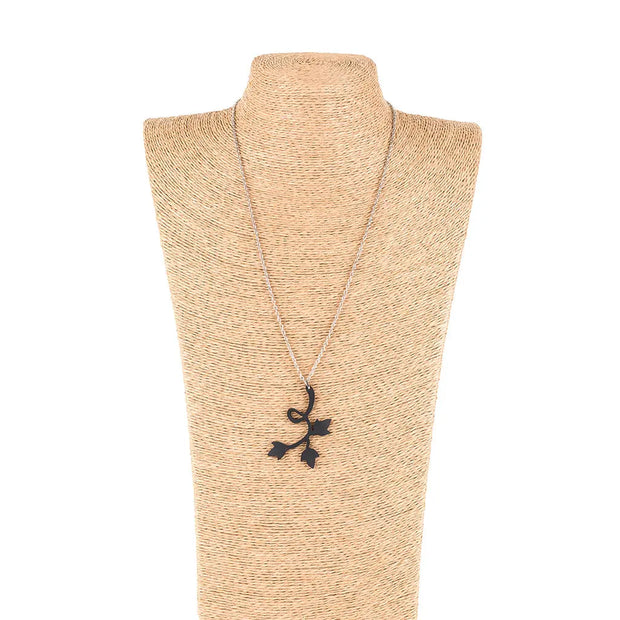 Evelyn Floral Pendant Necklace - Memoriex 