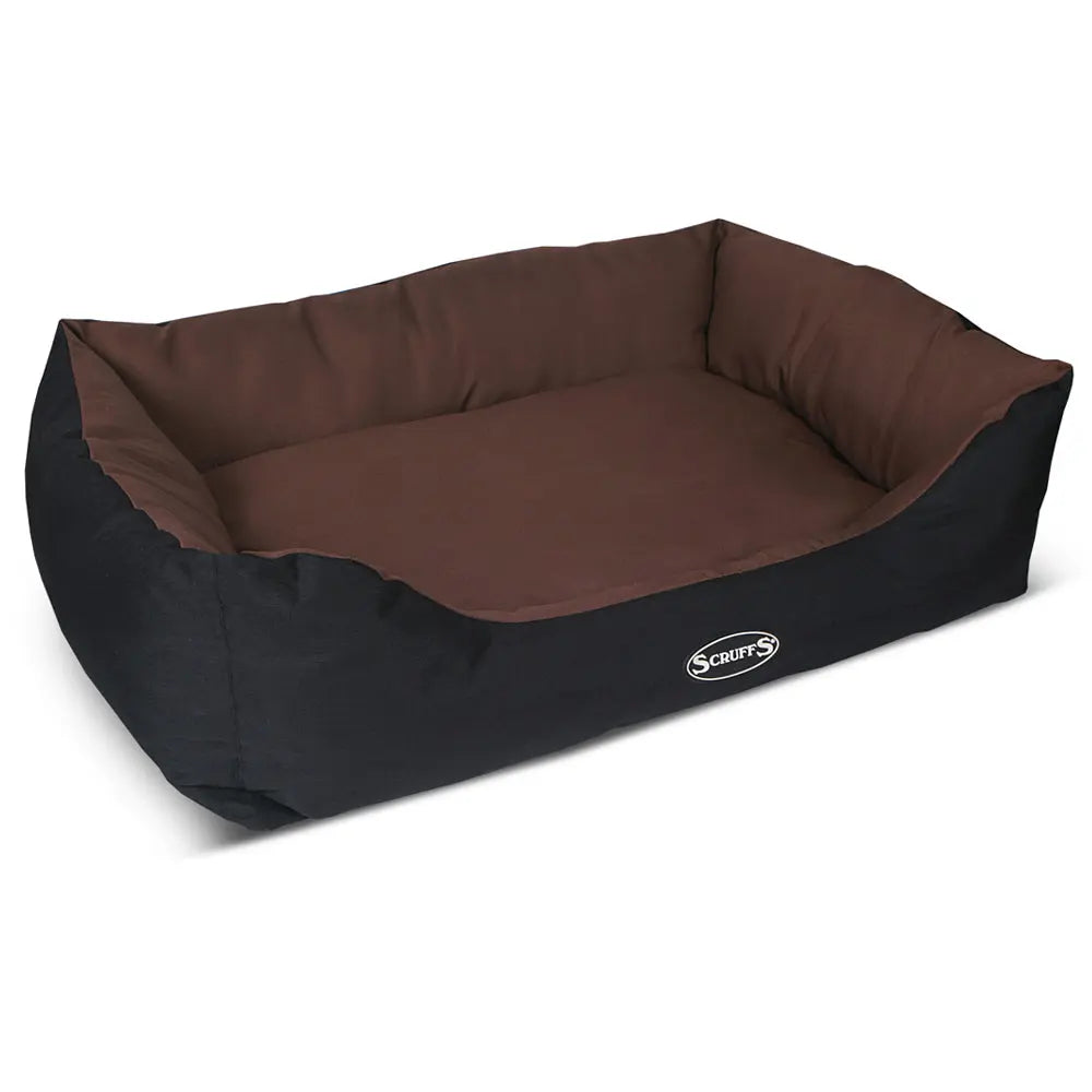 Expedition Box Dog Bed (in Chocolate Brown, Graphite Grey & Plum) by Scruffs - Memoriex