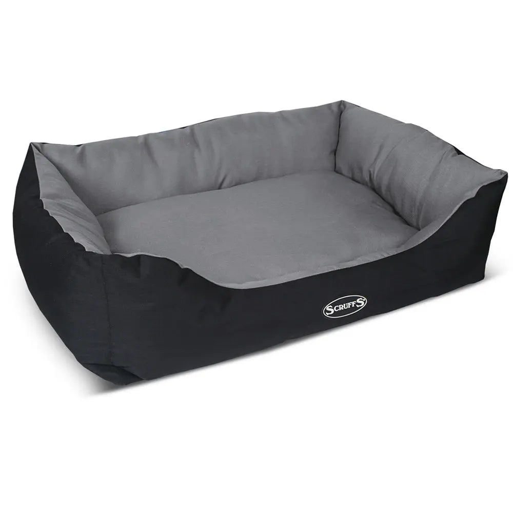 Expedition Box Dog Bed (in Chocolate Brown, Graphite Grey & Plum) by Scruffs - Memoriex