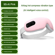 Eye massager airbag vibration intelligent AI voice hot compress eye protection device - Memoriex 