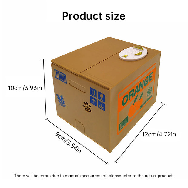 Automated Plastic Coin Bank in Panda/Cat Shape - Electronic Deposit, Savings for Kids, Great Gift - Memoriex