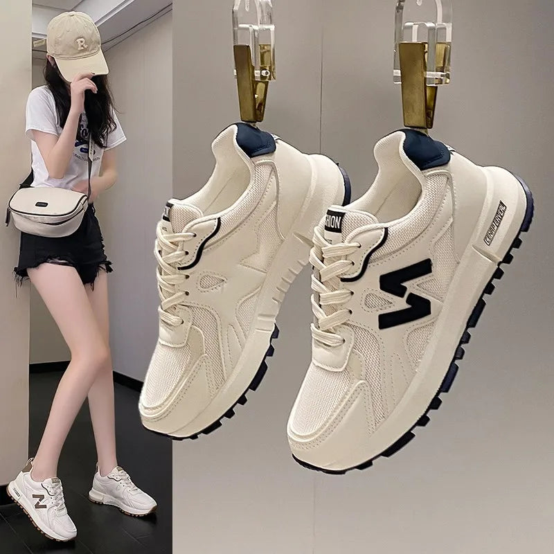 Sports Shoes for Women Spring New Super Hot Versatile Anti slip Casual Women's Shoes Soft Sole Running Little White Shoes - Memoriex 