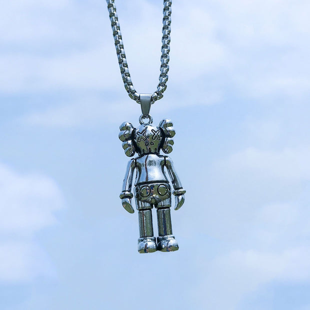 New Hip-Hop Accessories Sweater Chain Military Titanium Steel Necklace Men's Jewelry - Memoriex