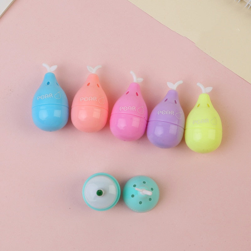 1 PCS Cute Mini Highlighter Lovely Cartoon Paint Marker Pen School Office Office Stationery Supply Capsule Vitamin Kawaii Funny - Memoriex 