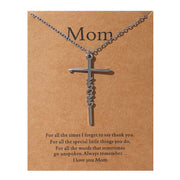 Faith Religious Gift Stainless Steel Cross Collarbone Chain Sweater Chain - Memoriex