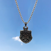 New Hip-Hop Accessories Sweater Chain Military Titanium Steel Necklace Men's Jewelry - Memoriex