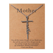 Faith Religious Gift Stainless Steel Cross Collarbone Chain Sweater Chain - Memoriex