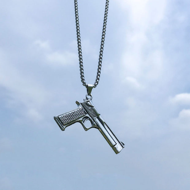 New Hip-Hop Accessories Sweater Chain Military Titanium Steel Necklace Men's Jewelry - Memoriex