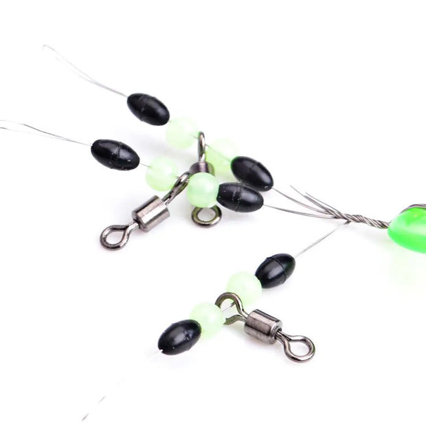 FISH KING 1PC 3 in 1 Size M Black Rubber Oval Fishing Float - Memoriex 