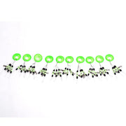 FISH KING 1PC 3 in 1 Size M Black Rubber Oval Fishing Float - Memoriex 