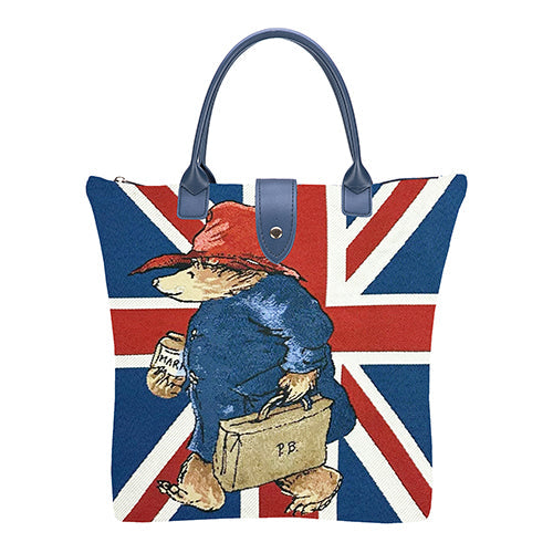 Union Jack Paddington Bear - Folding Bag-0