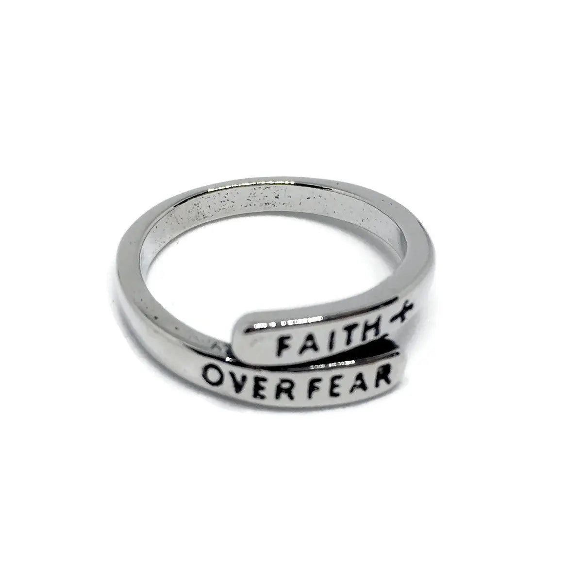 Faith Over Fear Adjustable Ring - Memoriex 