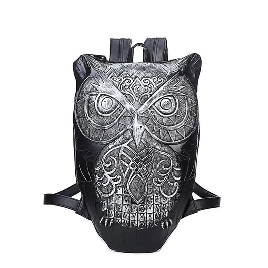 Fashion 3D Backpack Owl Backpack 3D Owl Laptop Computer Handbags Knapsack-0