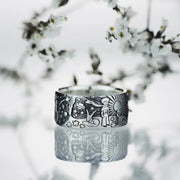 Fashion Engraved Finger Rings for Women/Men Retro Hiphop Party Personality Accessories Metallic Punk Unisex Rings Jewelry - Memoriex 