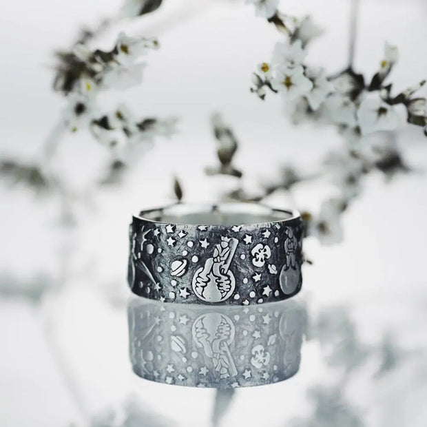 Fashion Engraved Finger Rings for Women/Men Retro Hiphop Party Personality Accessories Metallic Punk Unisex Rings Jewelry - Memoriex 