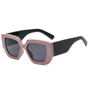 Fashion Retro Square Sunglasses Women's Trend Wide-Leg Sunglasses Men's Net Red Street Shooting Polygonal Sunglasses - Memoriex 