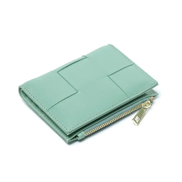 Fashion Sheepskin Small Purse Women's Short Style - Memoriex 