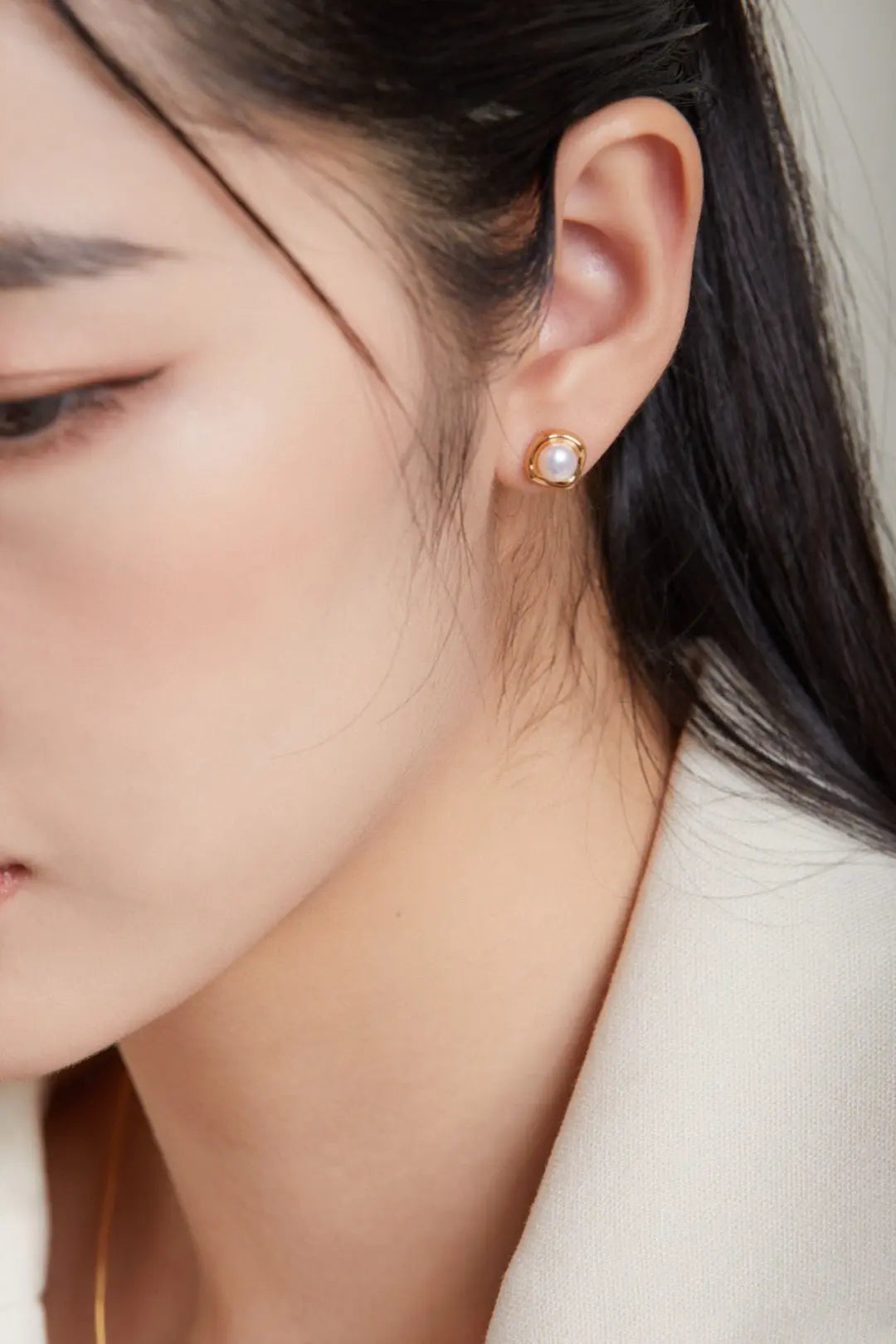 Fashion Temperament Pearl Stud Earrings-6