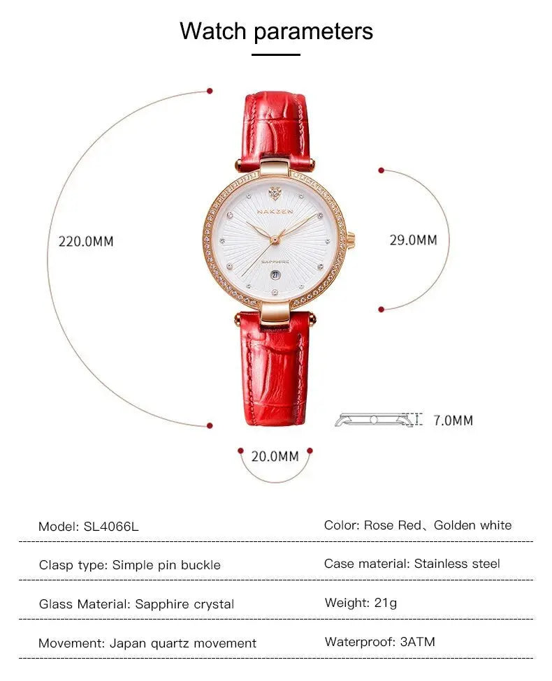 Fashion Women Watches 2021 New Leather Minimalist Watch Ladies Quartz Japan Movement Dress Wrist Watch Clock Montre Femme-4