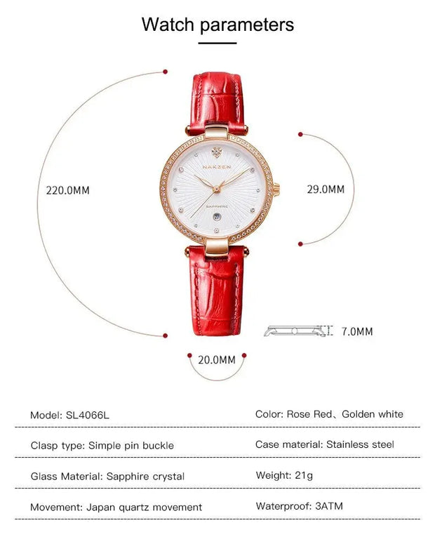 Fashion Women Watches 2021 New Leather Minimalist Watch Ladies Quartz Japan Movement Dress Wrist Watch Clock Montre Femme-4