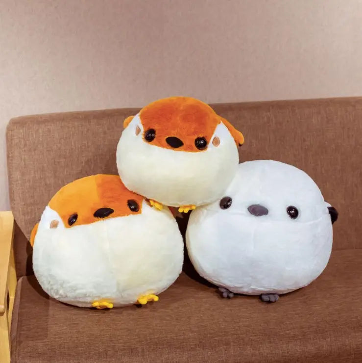 Fat Round Sparrow Plush Toy-0