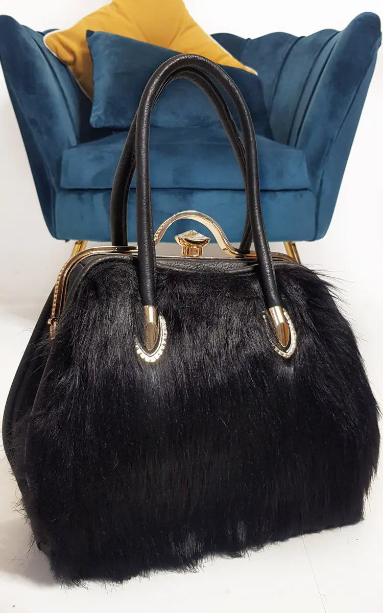 Faux Fur Handbag - Memoriex 