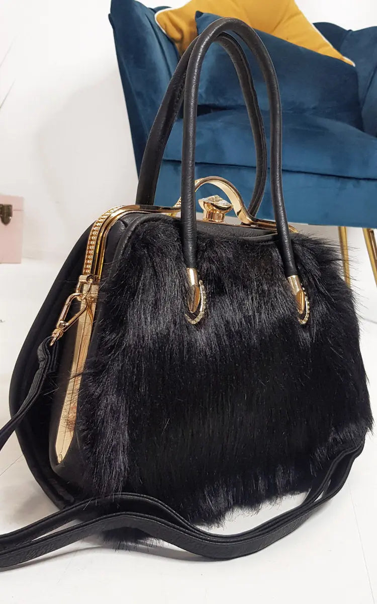 Faux Fur Handbag - Memoriex 