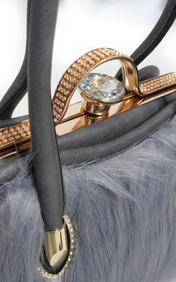 Faux Fur Handbag - Memoriex 