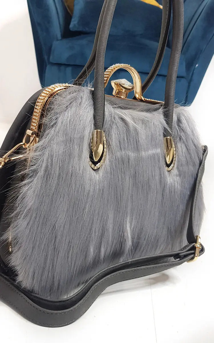 Faux Fur Handbag - Memoriex 