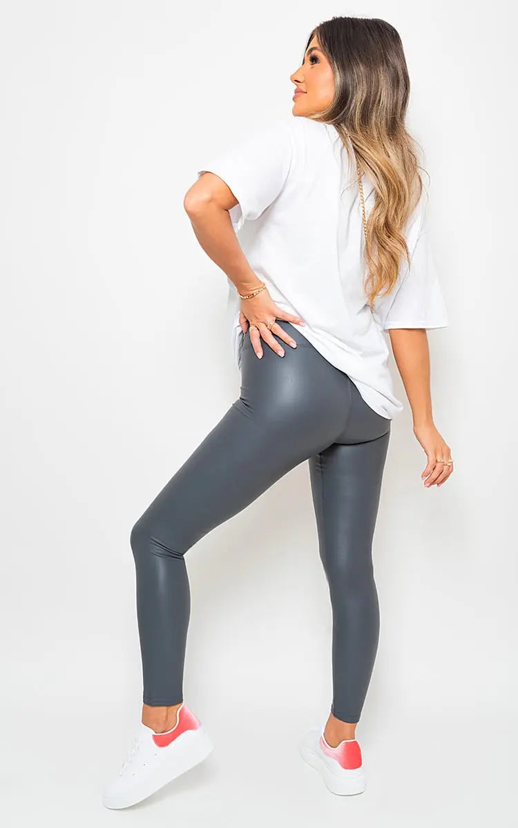 Faux Leather Leggings-19