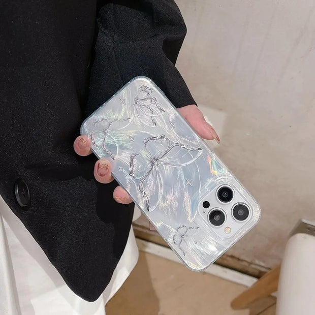 Feathered Butterfly Suitable for Apple 15 Promax Phone Case 11 New iPhone 14 Premium 13/12 Women - Memoriex 