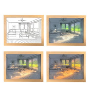 Festival Gift Table Lamp Light Painting Room Decoration Personalized Luminous Painting Photo Frame Light Painting - Memoriex 