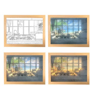 Festival Gift Table Lamp Light Painting Room Decoration Personalized Luminous Painting Photo Frame Light Painting - Memoriex 