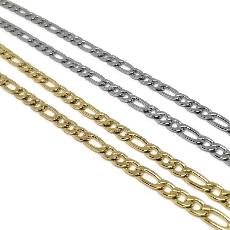 Figaro Chain Link Necklace-0