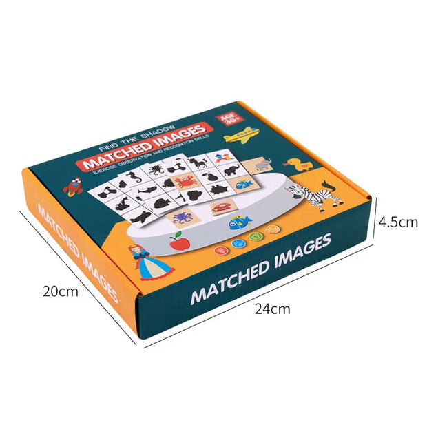 Find Shadow Shape Matching Puzzle Parent Child Interaction 1-4 Year Old Baby Puzzle Teaching Tool - Memoriex 