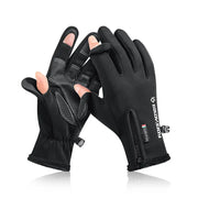 Fishing Gloves Men's Anti-Stab Waterproof Two-Finger Winter Riding Warm Non-Slip Touch Screen Outdoor Fishing Gloves - Memoriex 