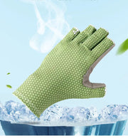 Fishing gloves, UV resistant and anti slip gloves, sun proof half finger outdoor sea fishing sports gloves - Memoriex 