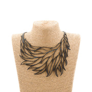 Flame Handmade Upcycle Statement Necklace-0