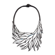 Flame Handmade Upcycle Statement Necklace-3