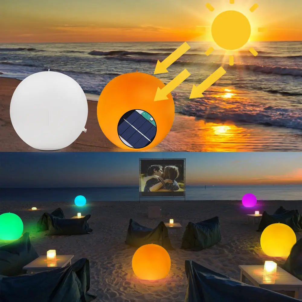 Floating Ball Pool Light Solar Powered-1