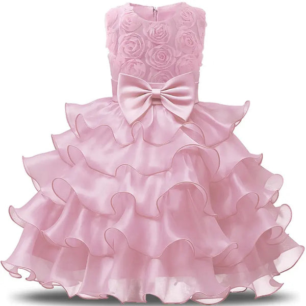 Flower Girl Dress For Wedding Baby Girl 3 8 Years Birthday Outfits Children's Girls First Communion Dresses Girl Kids Party Wear - Memoriex 
